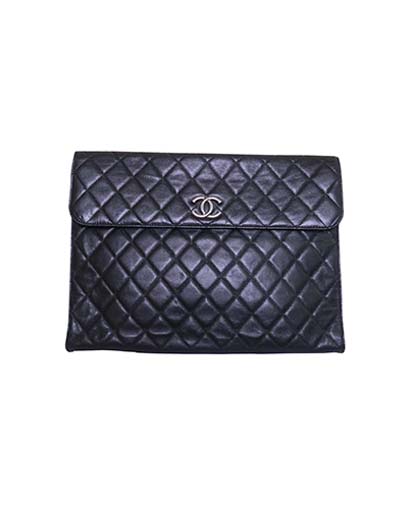 Quilted Envelope Clutch, front view